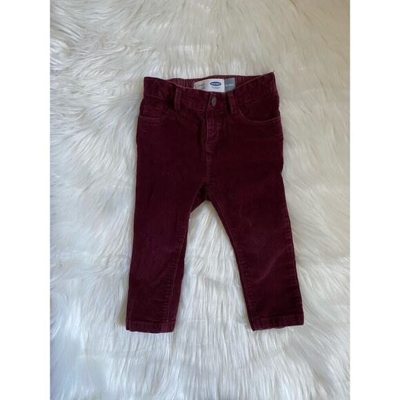 Old Navy 18-24m Purple Corduroy Skinny Pants - Picture 1 of 1
